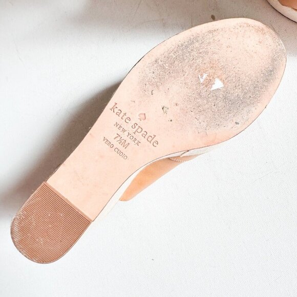 Kate Spade Light Beige wedge heel Sandals 7.5 - Picture 11 of 11